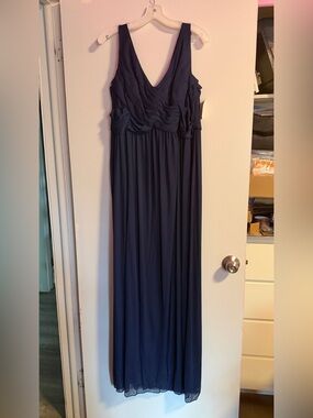 David's Bridal | Dresses | Davids Bridal Chiffon Tank Scoop Neck Dress Size Style F20535